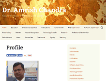 Tablet Screenshot of amrishchandra.com